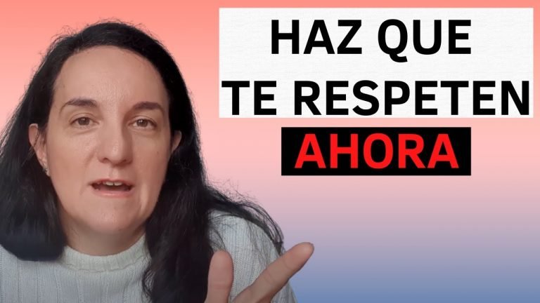 haz que te respeten ahora