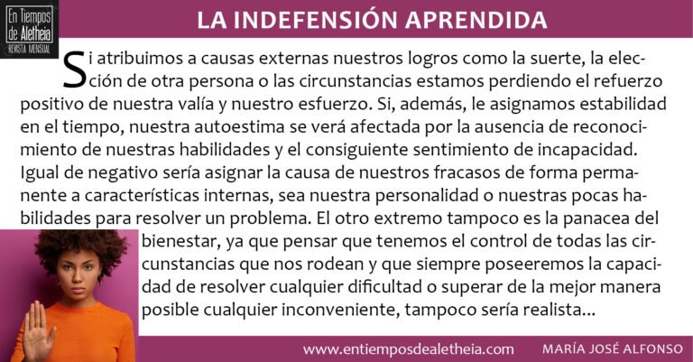 Teoría de la indefensión aprendida