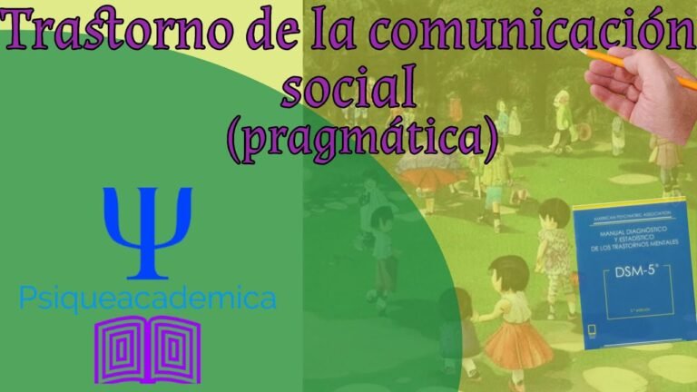 Trastorno de la comunicación social (pragmática)
